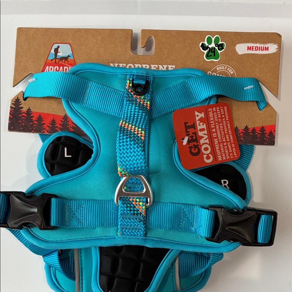 Arcadia Neoprene Blue Dog Harness